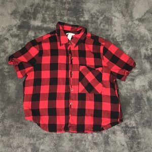 Plaid crop top